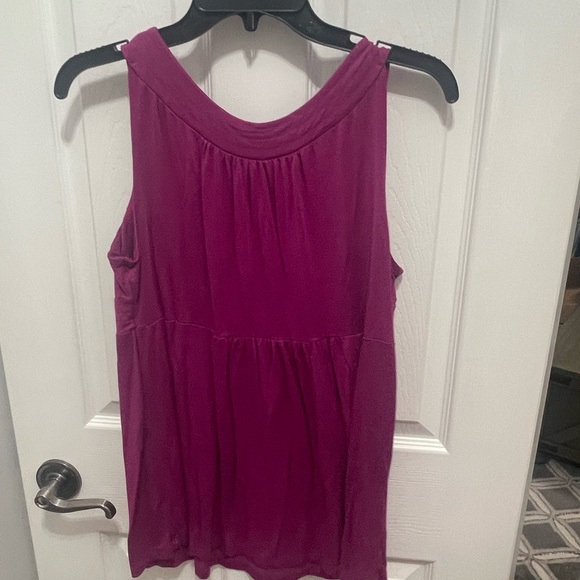 Cable and gauged pink top medium sleeveless - Picture 6 of 11